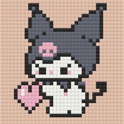 Алмазна мозаїка (міні) Куромі (Kuromi), 10х10 см Origami ODM0104