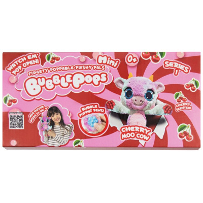 М’яка іграшка з ароматом Bubble Pops міні. Вишнева корівка (20 см) Bubble Pops 2402005/10