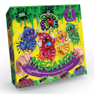 Ігровий набір для проведення дослідів "Crazy Slime" SLM-03, 4в1  SLM-03-01U