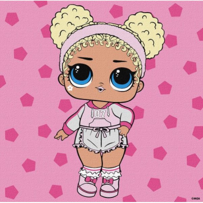 Картина за номерами L.O.L Surprise! Game on. Flower Child 25x25 см Ідейка KHO1320