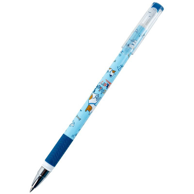 Ручка кулькова Dog, синя Kite K24-032-3