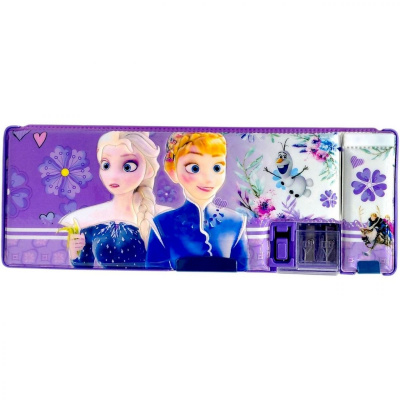 Пенал 3D Крижане серце / FROZEN фіолетовий MIC С29737