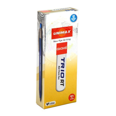 Ручка кулькова автом. Trio RT, синя UNIMAX UX-109-02
