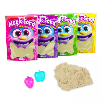Кінетичний пісок Magic Sand, 200 г (бежевий) Strateg 39401-1