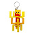 3D Брелоки MINECRAFT / МАЙНКРАФТ BLAZE / ІФРИТ БЛЕЙЗ KEYCHAIN, 3D друк OYTOY 01024100