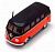Модель автобус KT5376W Volkswagen T2 BUS  Червоний