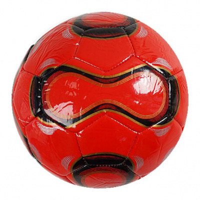 Мʼяч футбольний №2, матеріал PVC (червоний) MIC C70134