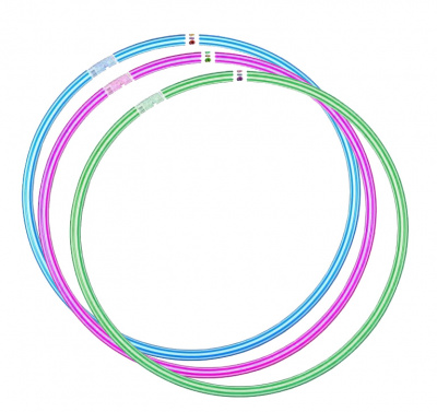 Обруч Зебра 1, малий (68 см) Bamsic 0173