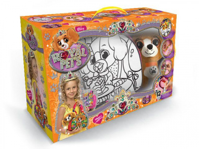 Набір ROYAL PET'S, сумочка-розмальовка + іграшка Собачка Dankotoys RP-01-03U