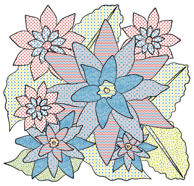Водні розмальовки Квіти (укр) Crystal Book F00026498