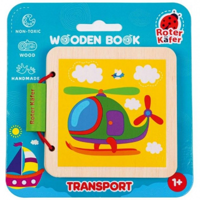 Деревʼяна іграшка Деревʼяна книга. Транспорт Vladi Toys RW3034