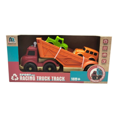 Транспортний набір: Вантажівка з 2 машинками (ВИД 3) MINGGE TOYS 6618/6618A