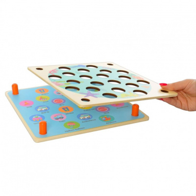 Дитяча розвиваюча дерев'яна іграшка MD 2785 карточки 10 шт