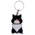 Брелок 3d друк КОТИК З ПРУЖИНОЮ (ЧОРНИЙ), KEYCHAIN MIC KCHN135