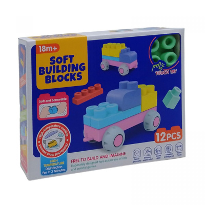 Конструктор гумовий Soft Building Blocks, 12 деталей MIC 2012E