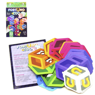 Настольная игра FortUno ZOO 3D, укр MiC G-F3D-02-01U