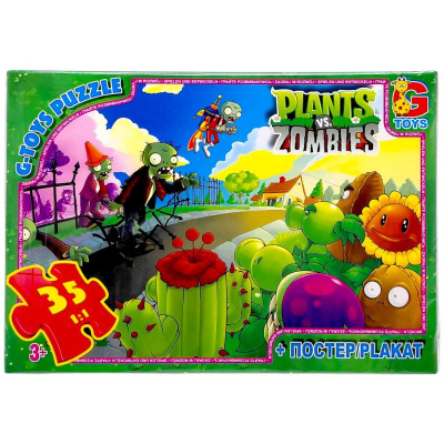 Пазли із серії Рослини проти Зомбі, 35 ел Gtoys PVZ01