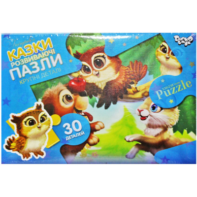 Пазли Сови з тваринами (30 елементів) Danko toys Mx30-07-01,02,03,04...16
