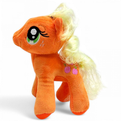 Мʼяка іграшка My little pony. Епплджек (15 см) помаранчева MIC C12903