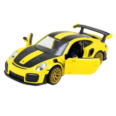 МАШИНА МЕТАЛЕВА АВТОПРОМ 1:32 PORSCHE 911 GT2 RS (ЖОВТИЙ) Автопром 68705