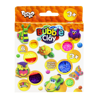 Кульковий пластилін Bubble Clay 8 кольорів укр MiC BBC-04-01U