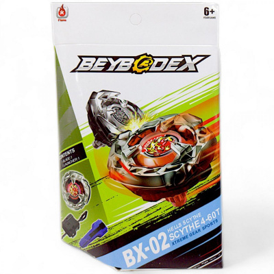 Бейблейд Hells Scythe 4-60T (дзиґа, запускач, металевий диск) Flame BX-02-B