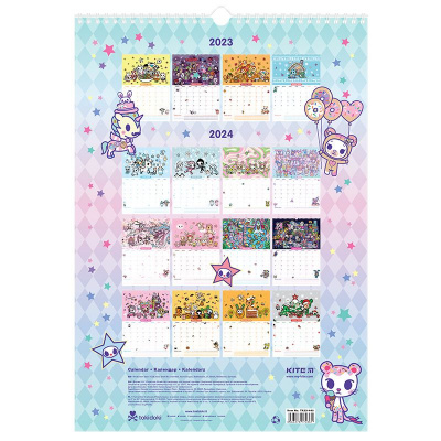 Календар-планер Tokidoki (12+4 місяців) Kite TK23-440-1