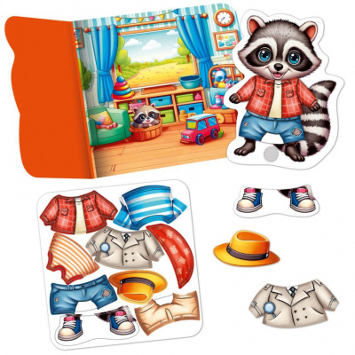 Гра розвиваюча Vladi Toys з липучками Єнотик Vladi Toys VT1320-02