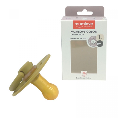 Латексна пустушка (0м+) (ХАКІ) Mumlove №0525