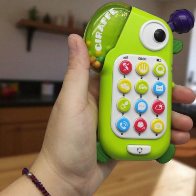 Телефон інтерактивний Жирафчик укр (Червоний) Wtoys 34691