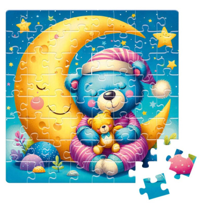Пазли De.tail. Сонне ведмежа 64 деталі Vladi Toys DT1234-05