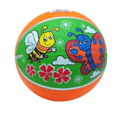 Мʼяч баскетбольний дитячий, d=19 см (помаранчево-зелений) MIC 2-3LBS
