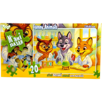 МʼЯКІ ПАЗЛИ 20 ЕЛЕМЕНТІВ (ЛАБОРАТОРІЯ) Dankotoys S20-10-01,02,03,04...16