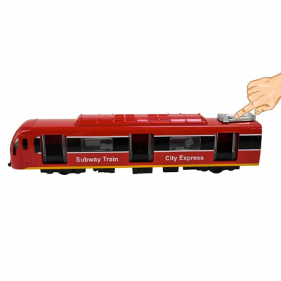 Дитячий ігровий потяг 731-27K(Red) червоний, світиться, 23х4х5 см