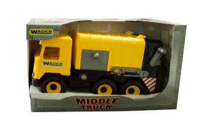 Сміттєвоз Middle truck (жовтий) Wader 39492