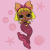 Картина за номерами з фарбами металік L.O.L. Surprise! Mermaids. Queen Bee 40х40 см Ідейка KHO6265