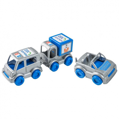Набір машинок Kid cars Поліція Wader 39548