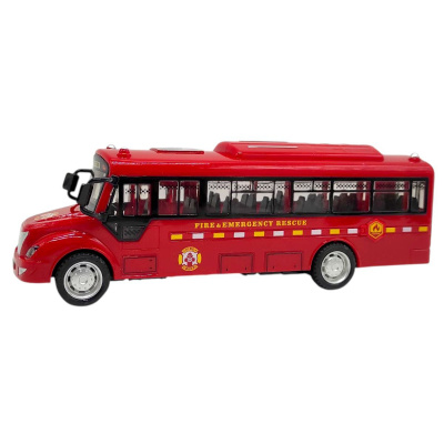 Машинка пластикова Автобус FIRE DEPT (ЧЕРВОНИЙ) MIC 7730