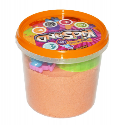 Кінетичний пісок KidSand, помаранчевий, 1000 г Dankotoys KS-01-01