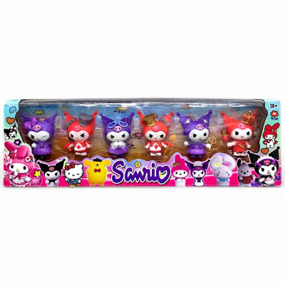Фігурки аніме Sanrio: Куромі, 6 фігурок, висота 7 см MIC 94130