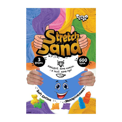 Кінетичний пісок Stretch Sand, синій Dankotoys STS-04-01U