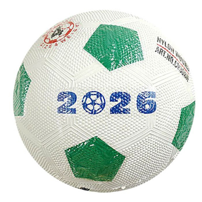 Мʼяч футбольний, гумовий, розмір №4 (зелений) MIC C70346