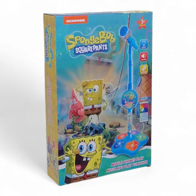 Мікрофон інтерактивний, на стійці Спанч Боб MIC 5367A/68A/69A/71A