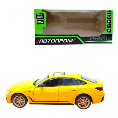 АВТОПРОМ 1:34 BMW i4 M50 (ЖОВТА) Автопром 68720-1