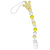 Силіконова ланцюжок для пустушки Корона, жовта Mega Zayka №0511