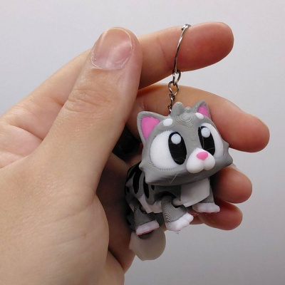 3D Брелоки CUTE CAT / Милий КОТИК, Keychain, 3D друк OYTOY 03006100