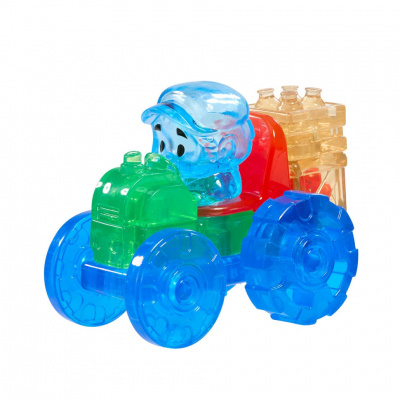 Дитячий сенсорний конструктор "Барвистий трактор" Jelly Blox 932945, 12 деталей