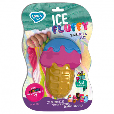 Лізун-антистрес TM Lovin Ice Fluffy ріжок 110 мл 80125