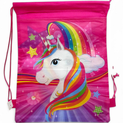 Сумочка (рюкзак тканинний) 36 см, єдиноріг MIC C57512