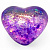 Антистрес жуйка-тягучка Сердечко 5 см, фіолетовий MIC KA-23-1967